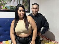 naughty cam girl giving blowjob LeslyAndSebas