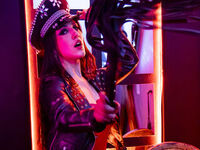 leather webcam CleodoraNoir